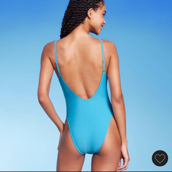 NWT Women's Ultra High Leg Extra Cheeky
Scoop Back One Piece Swimsuit (M) - Picture 2 of 6